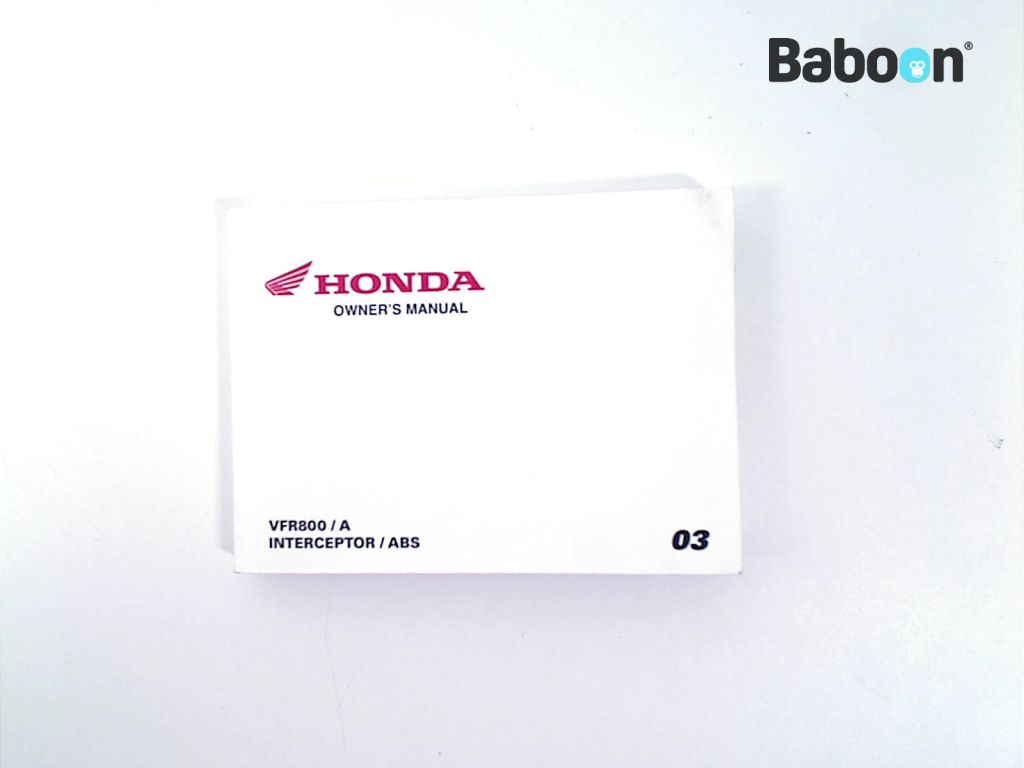Honda VFR 800 VTEC 2002-2013 (VFR800 RC46) Libretto istruzioni English (31MCW610)