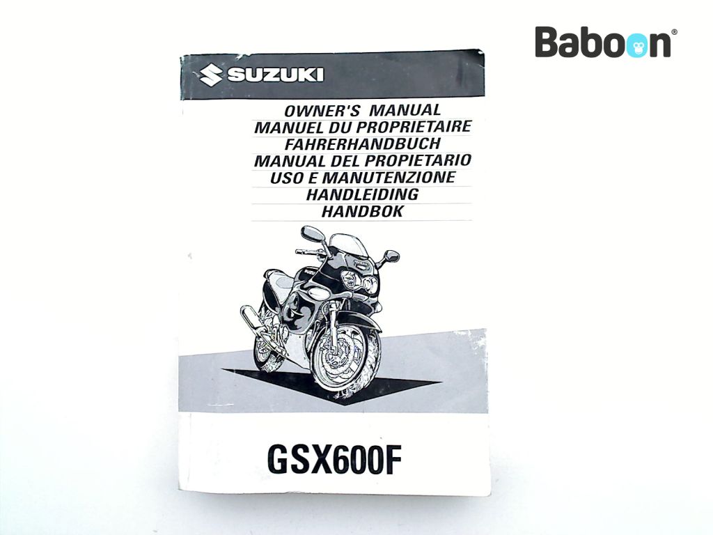 Suzuki GSX 600 F 1998-2005 (GSX600F AJ3113 KATANA) Instructie Boek (99011-19C60-042)