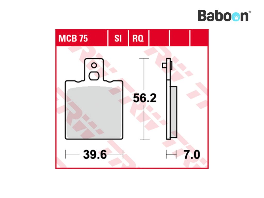 TRW Bremsbelagsatz vorne / hinten MCB75SI Bio