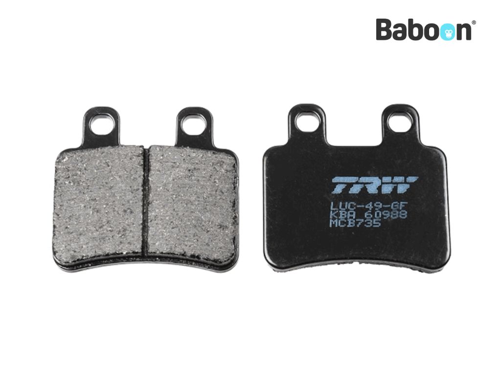TRW Bremseklodssæt For / Bag MCB735 Organisk