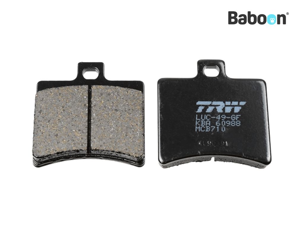 TRW Brake pad set Rear MCB710 Organic