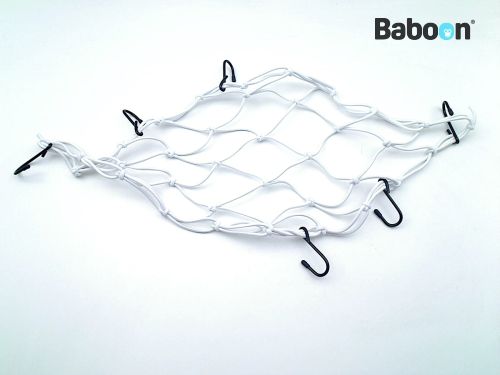 V-Parts Luggage Net White with 6 Hooks