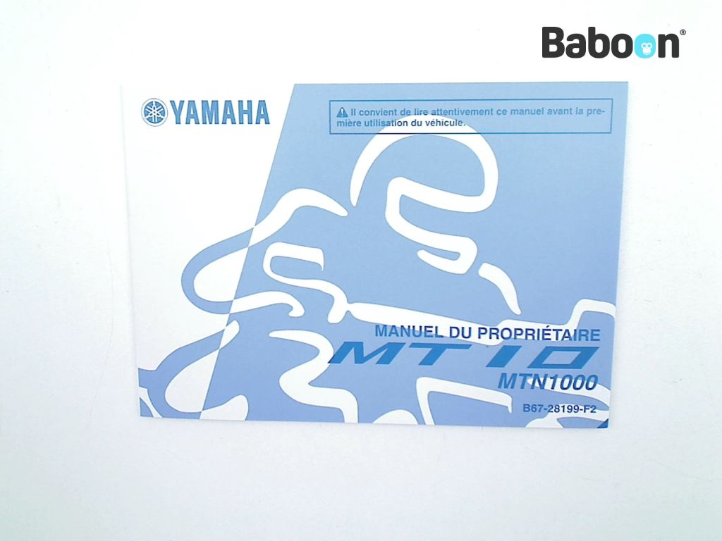 Yamaha MT 10 2017-2021 (MT10 RN458 B67) Instruktionsbok French (B67-28199-F2)