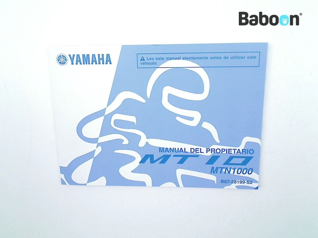 Yamaha MT 10 2017-2021 (MT10 RN458 B67) Instructie Boek Spanish (B67-28199-S2)