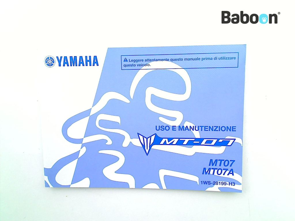 Yamaha MT 03 2016-2017 (MT03 MT-03 RH07K B08) Használati utasítás Italian (1WS-28199-H3)