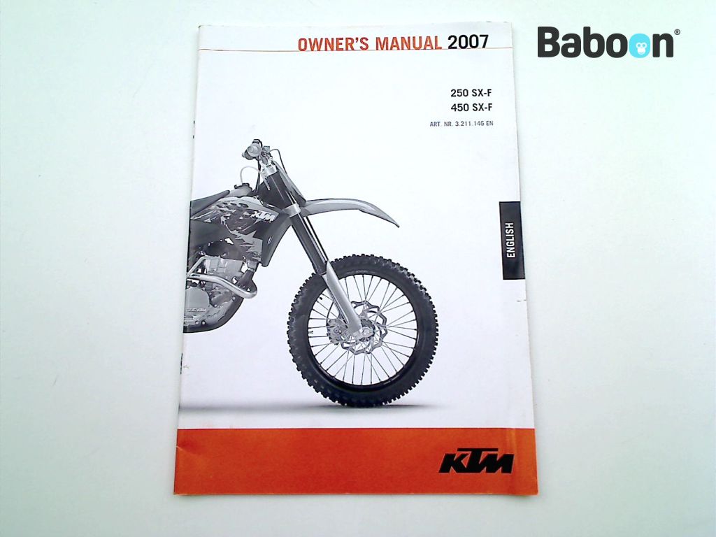 KTM 450 SX-F 2007-2010 Manuales de intrucciones (3211146EN)
