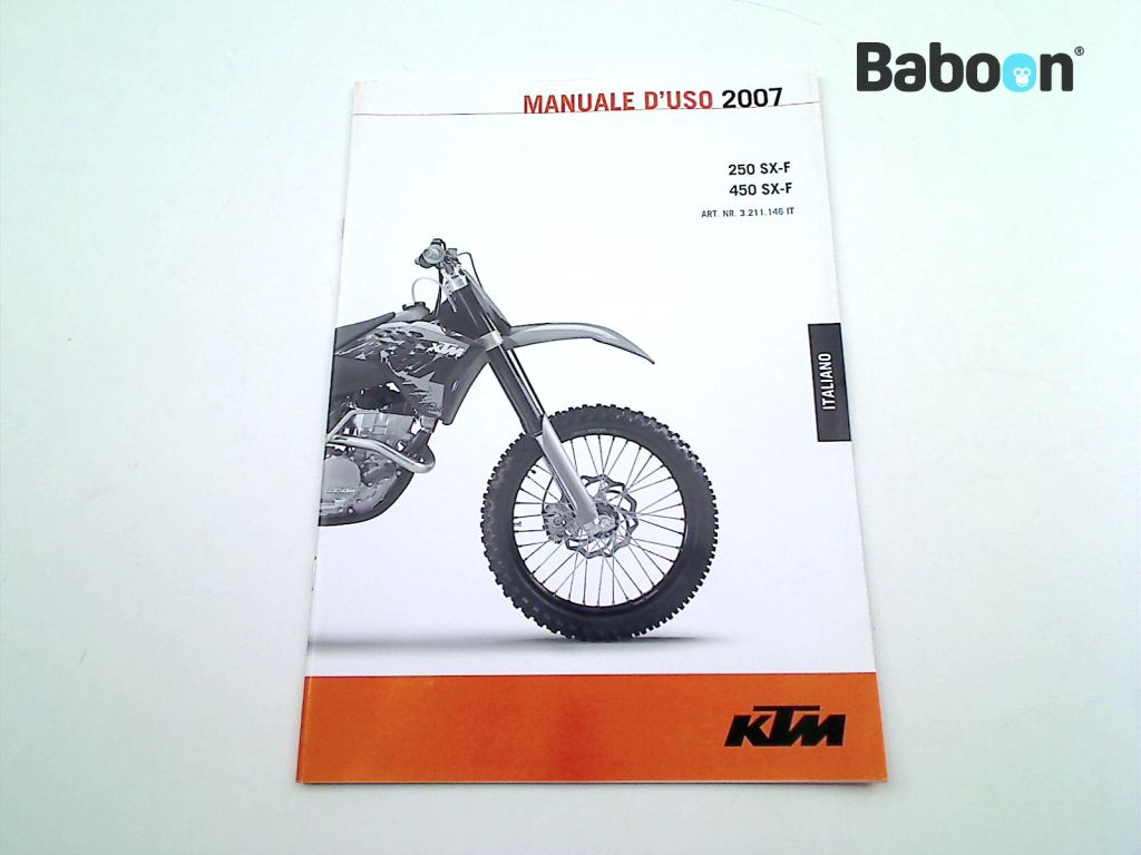 KTM 450 SX-F 2007-2010 Livret d'instructions (3211146IT)