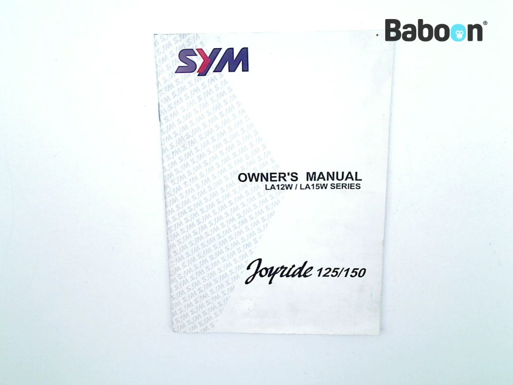 SYM Joyride 125 2001-2004 LA12W Manual de instruções English