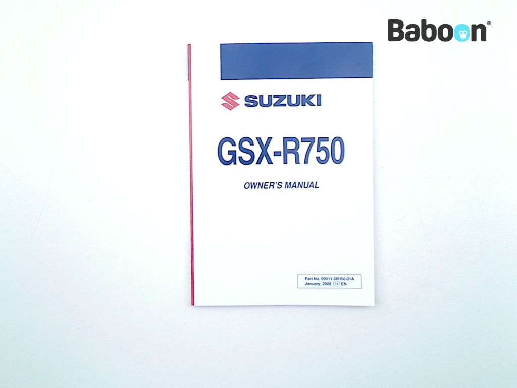 Suzuki GSX R 750 2008-2010 (GSXR750 K8/K9/L0) Manuales de intrucciones English (99011-38H50-01A)