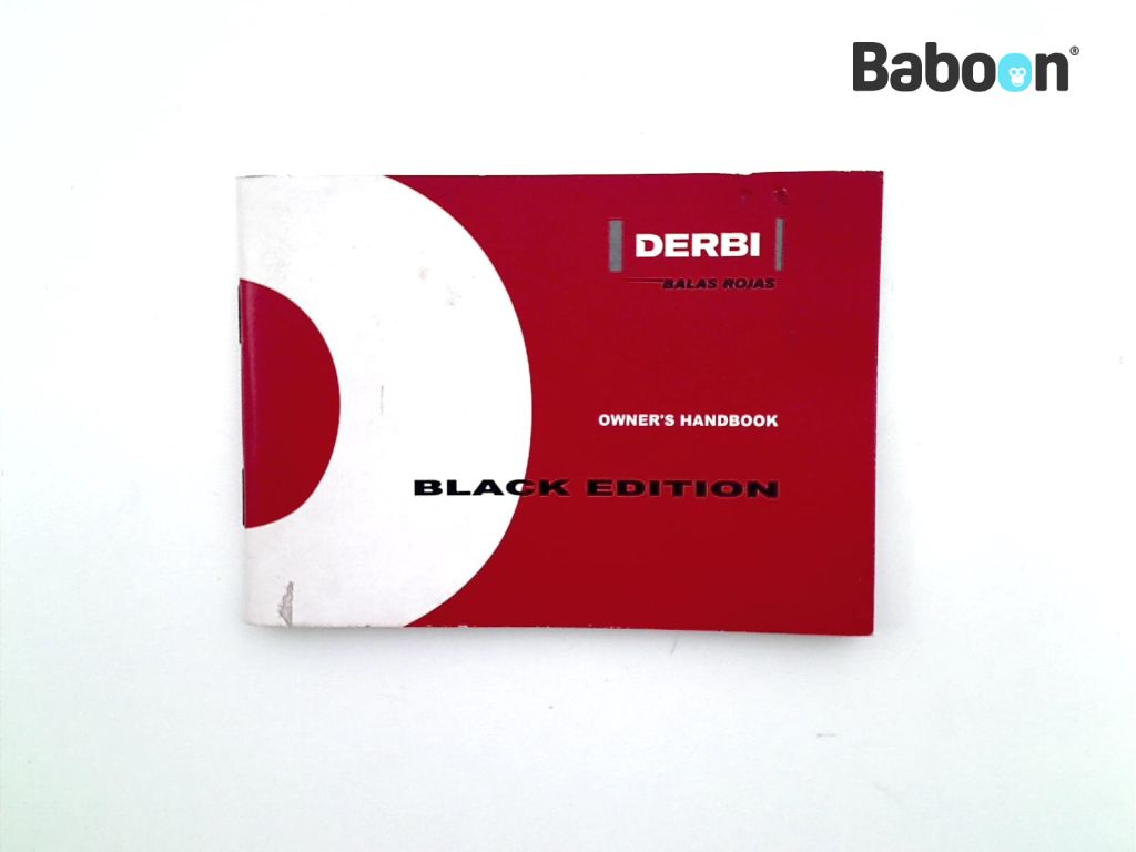 Derbi Black Edition Manuales de intrucciones The language is English.