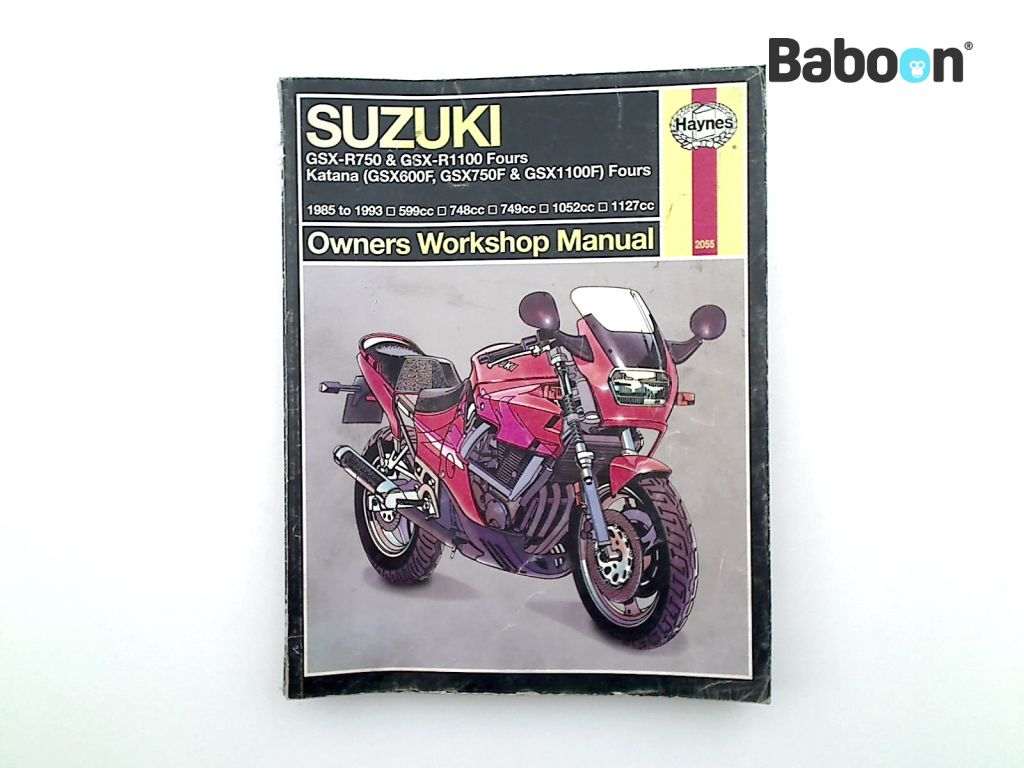 Suzuki GSX R 750 1985-1987 (GSXR750 GR75) Manual Haynes Owners Workshop Manuel English.