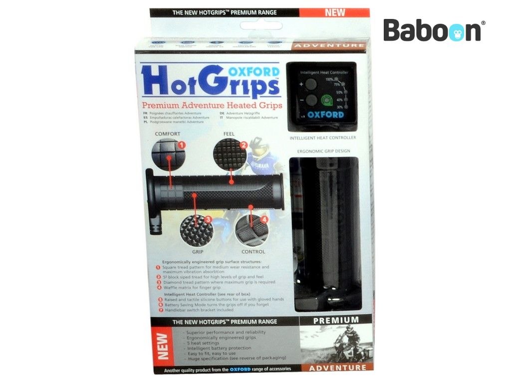 Oxford Grip Heater Hotgrips Premium Adventure