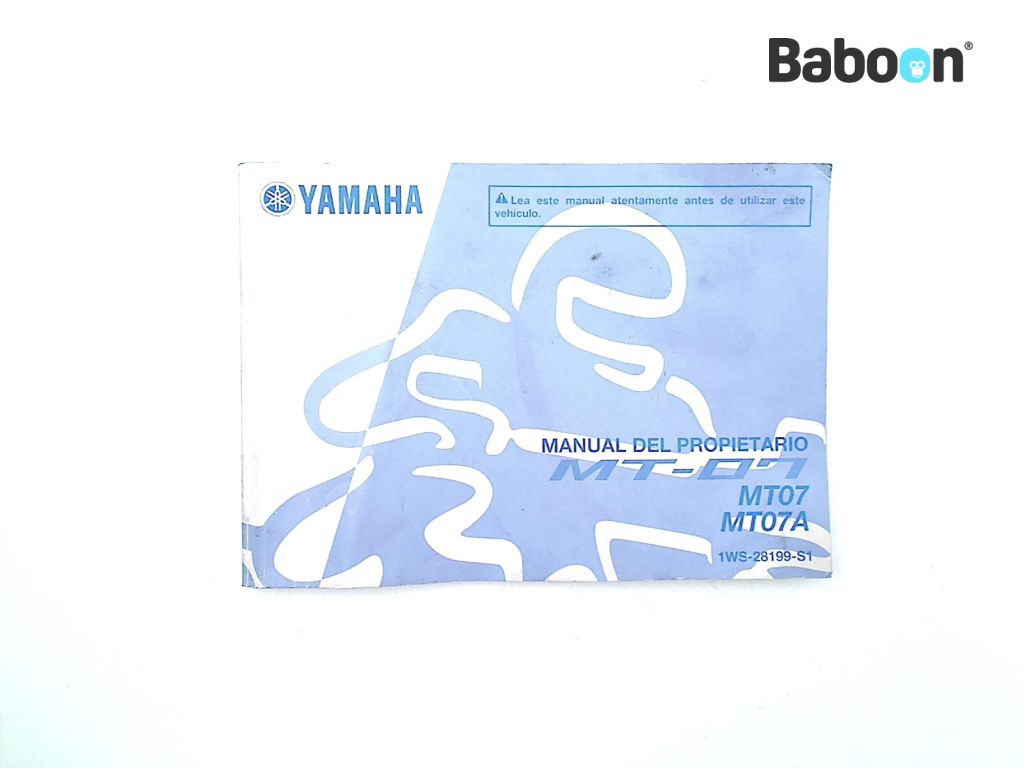 Yamaha MT 07 2014-2015 (MT07 MT-07 FZ-07) Libretto istruzioni Spanish (1WS-28199-S1)