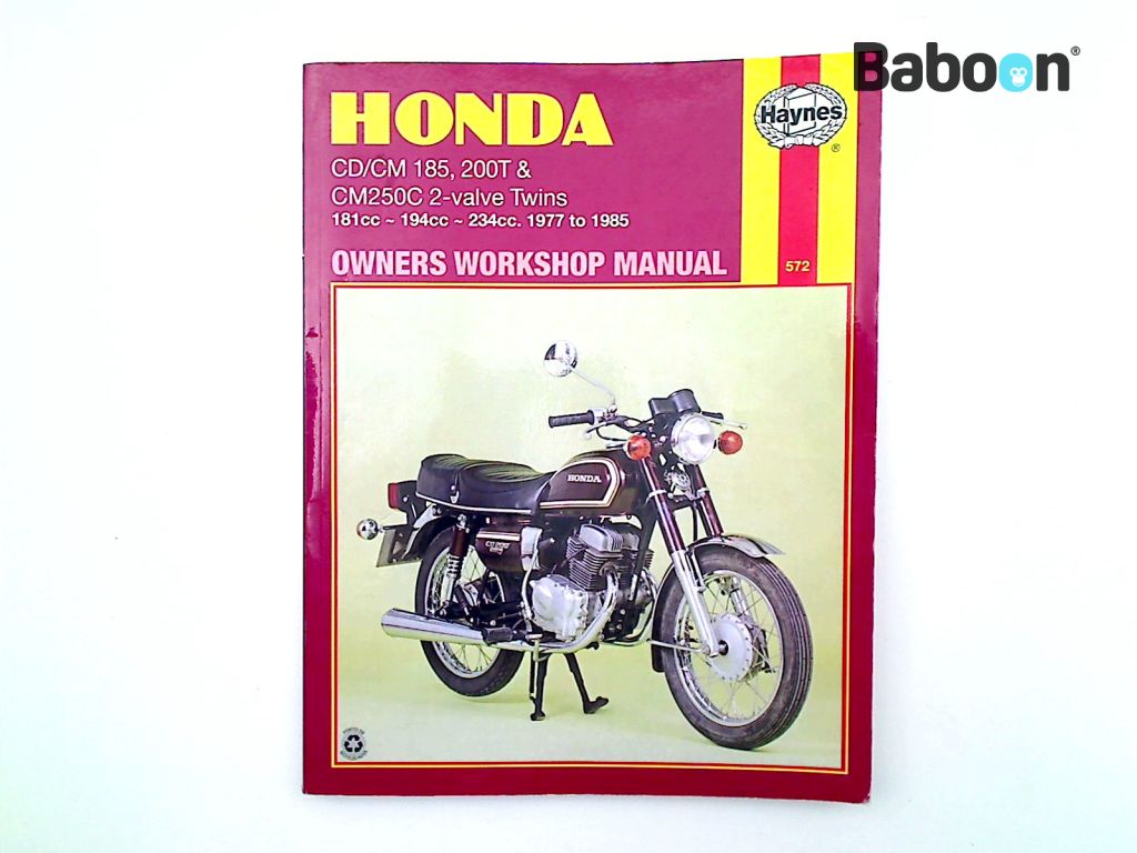 Honda CM 250 C (CM250C) Instruktionsbok Haynes English