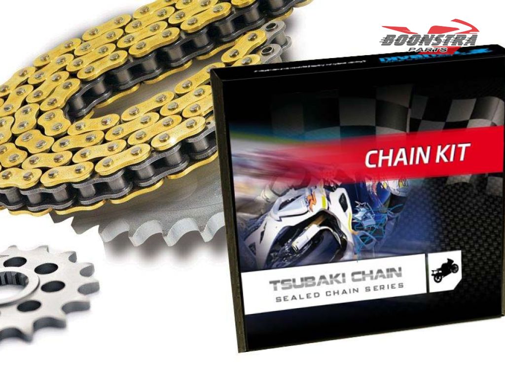 Tsubaki Chain kit Kawasaki Z 550 A 80-83 X-Ring Gold Chain