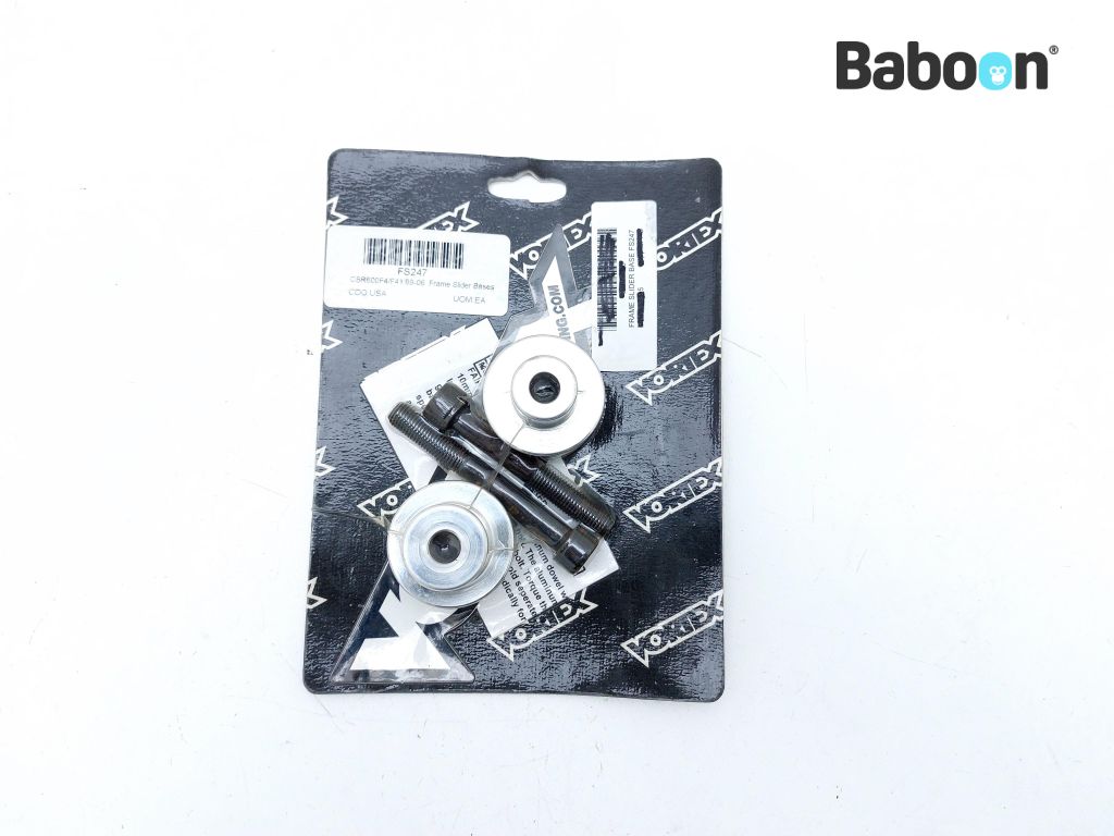 thumbnail image 2 of MotopoliS Crash Pads / Bobbins / Sliders – For Honda CBR600 F4 / F4i 1999-2007 2 of 3