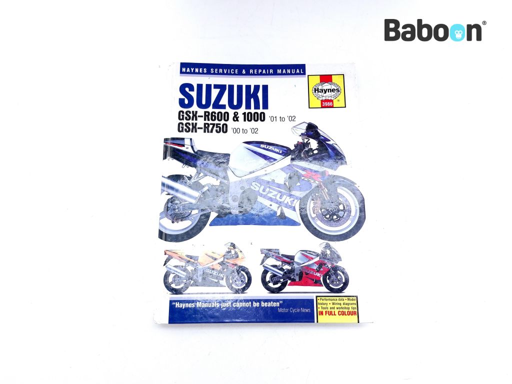 Suzuki GSX R 600 2001-2003 (GSXR600 K1/K2/K3) Brugermanual (1859609864)
