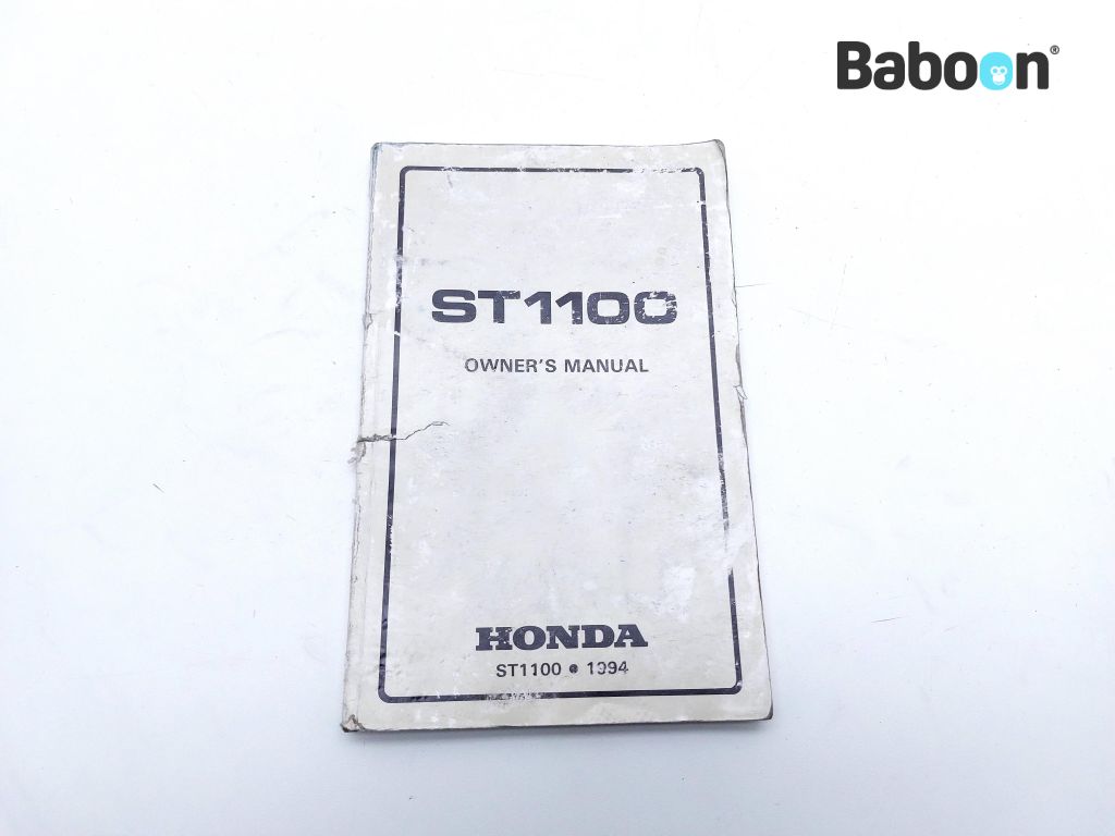 Honda ST 1100 Pan European (ST1100 ST1100A) Owners Manual English (00X31-MAJ-6000)