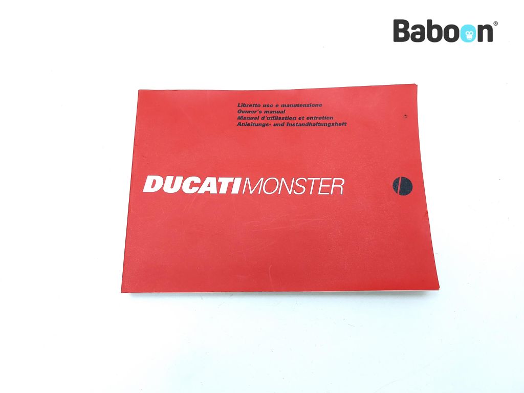 Ducati Monster 900 2000-2002 (M900) Manuales de intrucciones Italian, English, French, German