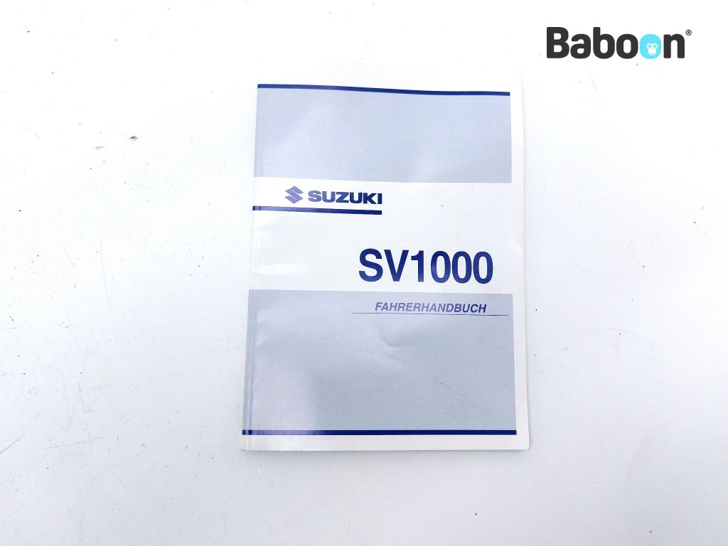 Suzuki SV 1000 S / N 2003-2007 (SV1000N SV1000S SV1000) Brukermanual (99011-16G60-01K)