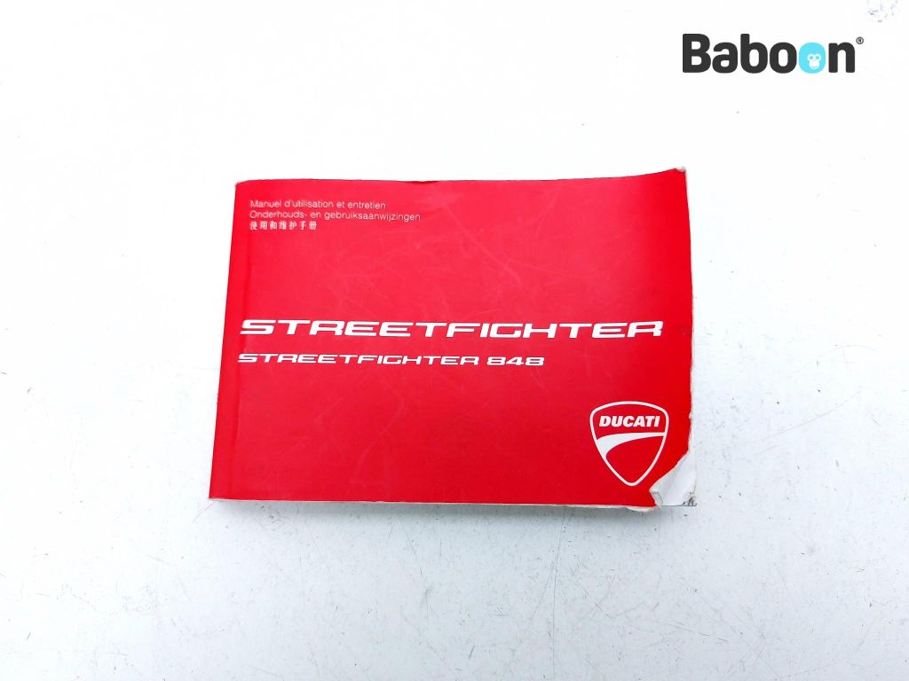 Ducati Streetfighter 848 2009-2015 Manuales de intrucciones (91371821D)