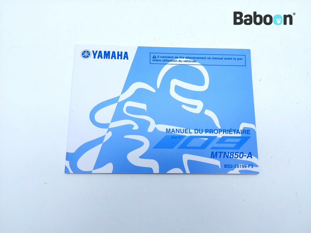 Yamaha MT 09 2017-2020 (MT-09) Fahrer-Handbuch French (BS2-28199-F3)