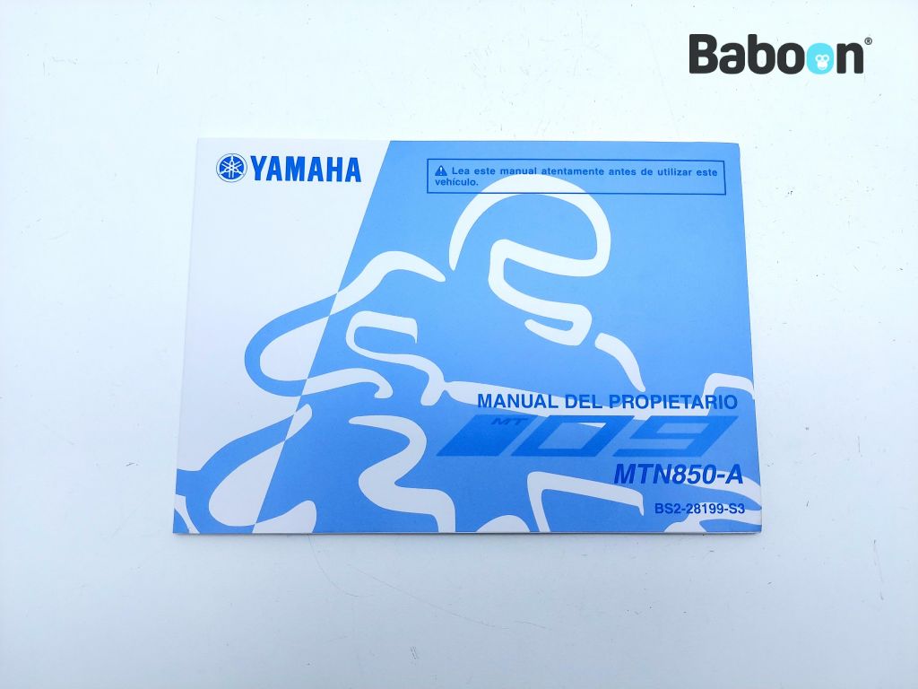 Yamaha MT 09 2017-2020 (MT-09) Instructie Boek Spanish (BS2-28199-S3)