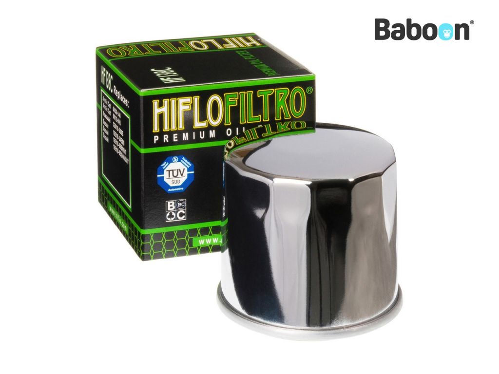 Hiflofiltro Filtro de óleo HF138C cromada 