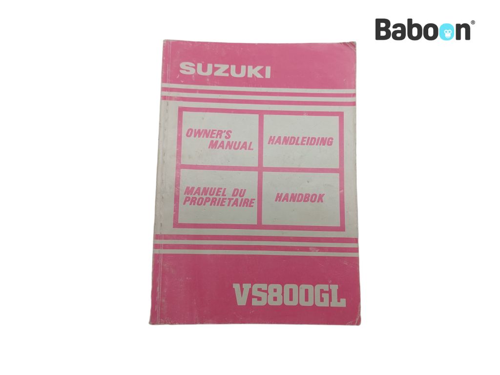 Suzuki VS 800 Intruder 1992-1997 (VS800 VS800GL) Instructie Boek English, French, Dutch, Swedish (99011-39A50-012)