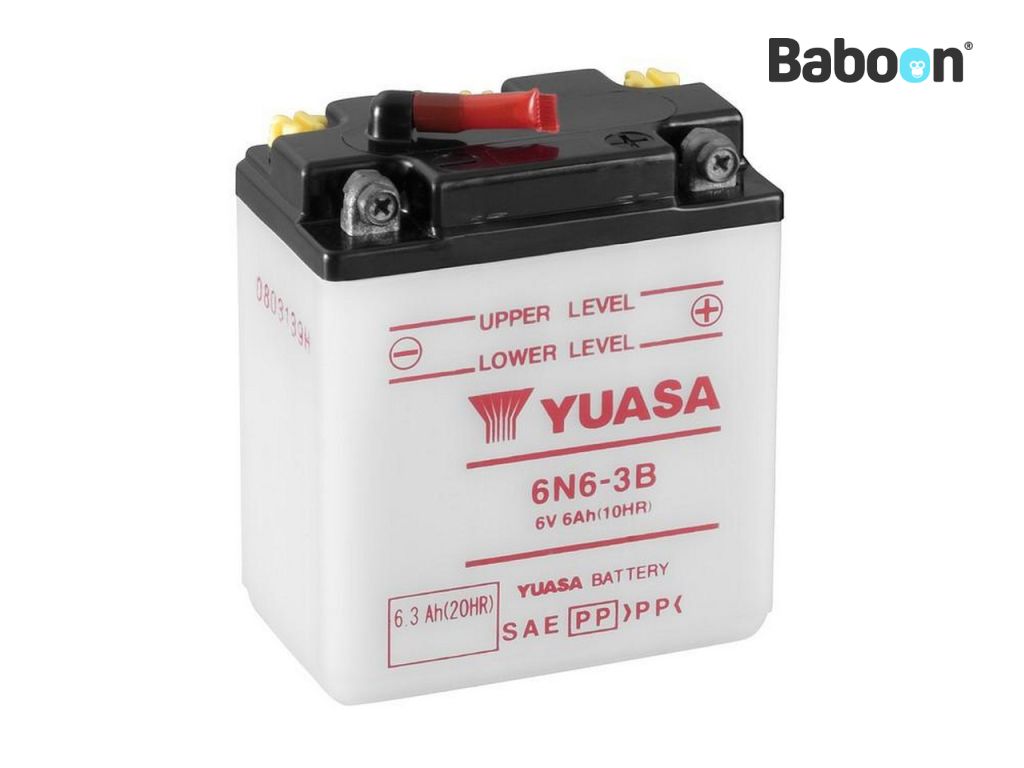 Yuasa Baterie Konvenční 6N6-3B Bez akumulátorové kyseliny