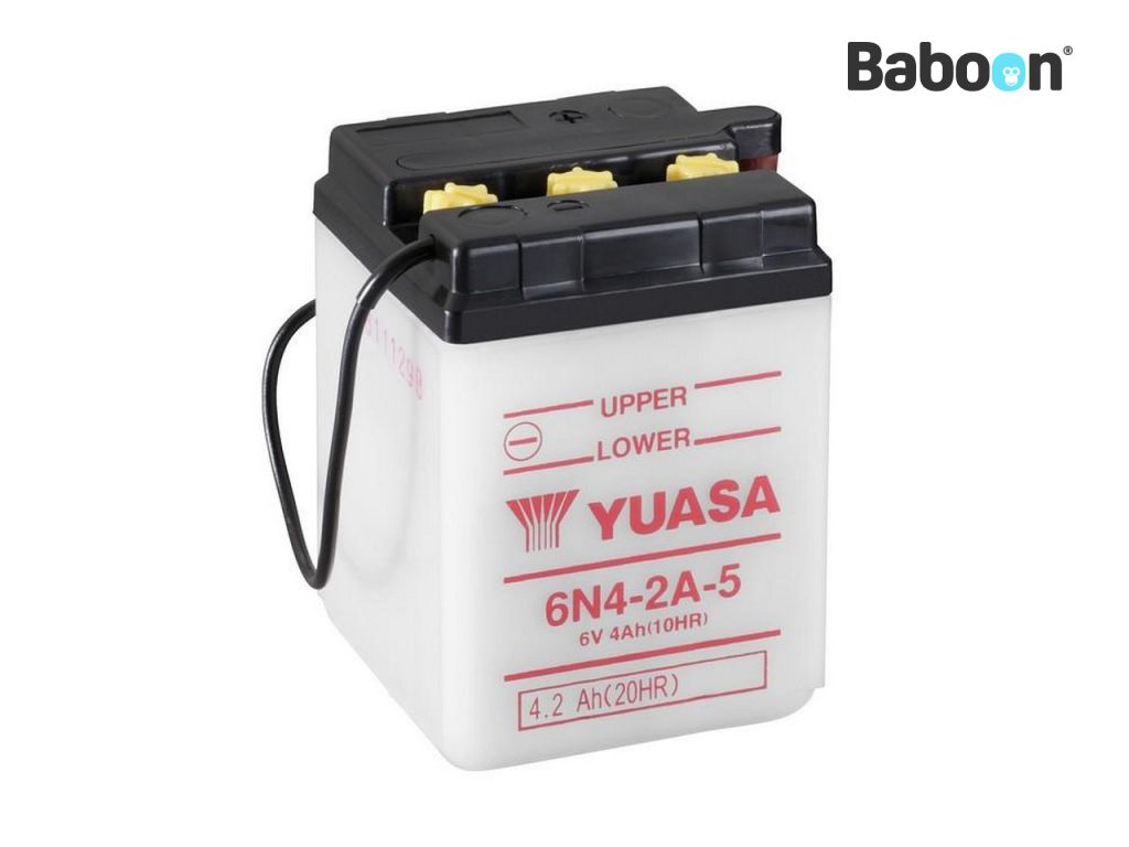 Yuasa Batería Convencional 6N4-2A-5 sin ácido de batería