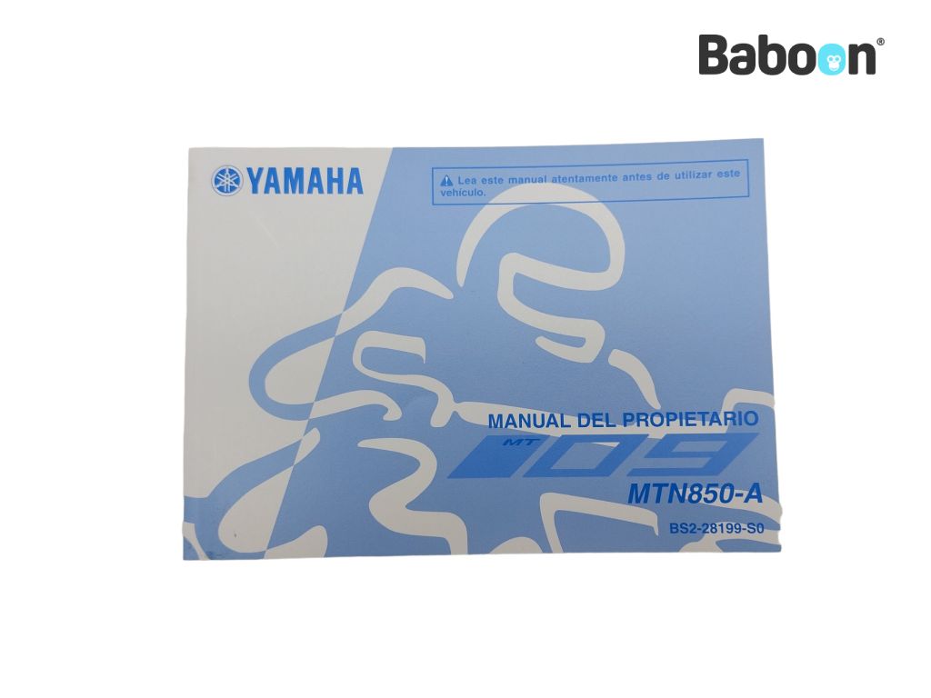 Yamaha MT 09 2017-2020 (MT-09) Fahrer-Handbuch Spanish (BS2-28199-S0)