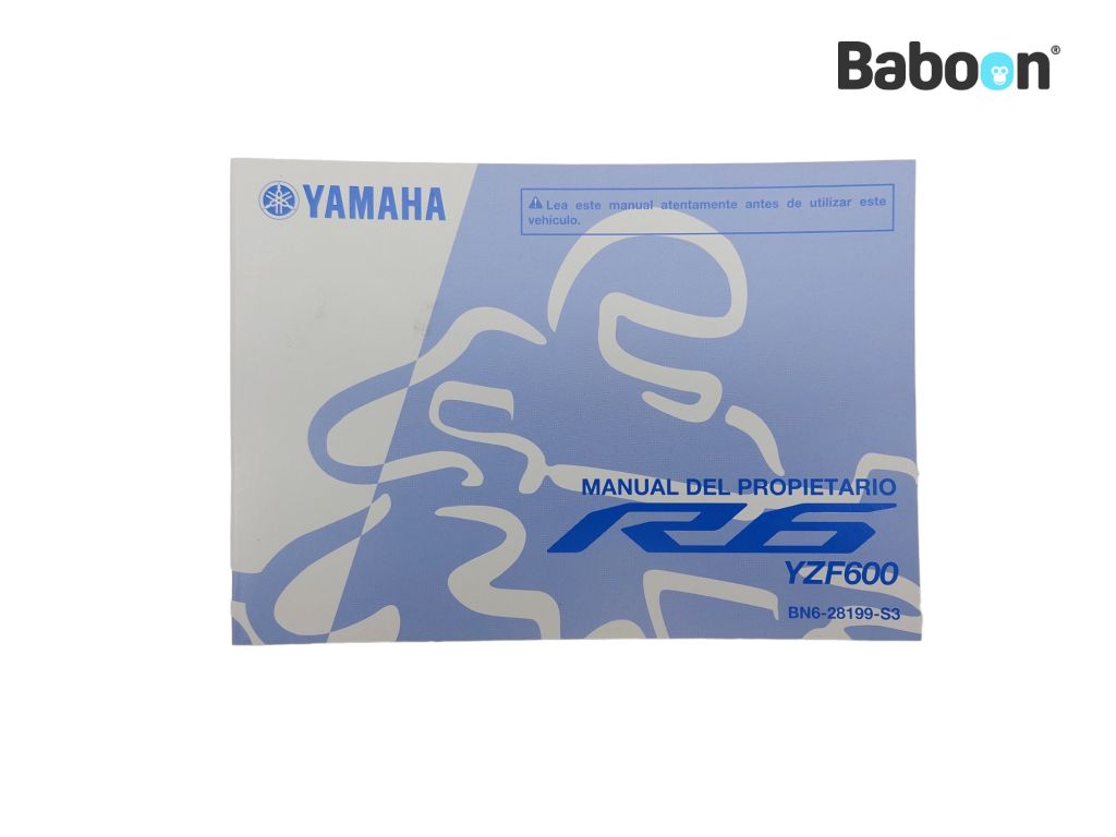 Yamaha YZF R6 2017-2022 (YZF-R6 BN6) Használati utasítás Spanish (BN6-28199-S3)