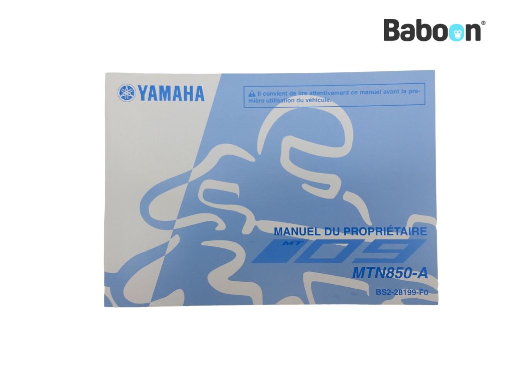 Yamaha MT 09 2017-2020 (MT-09) Fahrer-Handbuch French (BS2-28199-F0)