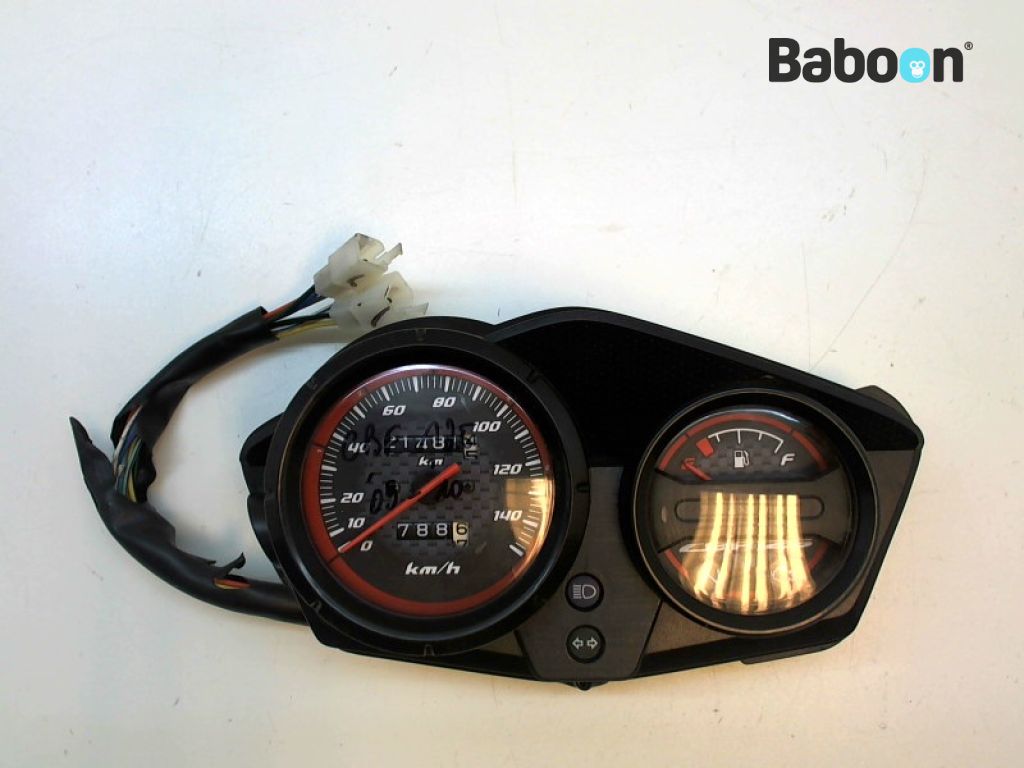 Honda CBF 125 2009-2013 (CBF125 JC40) Måleinstrument/Speedometer km/t Model 2009-2010