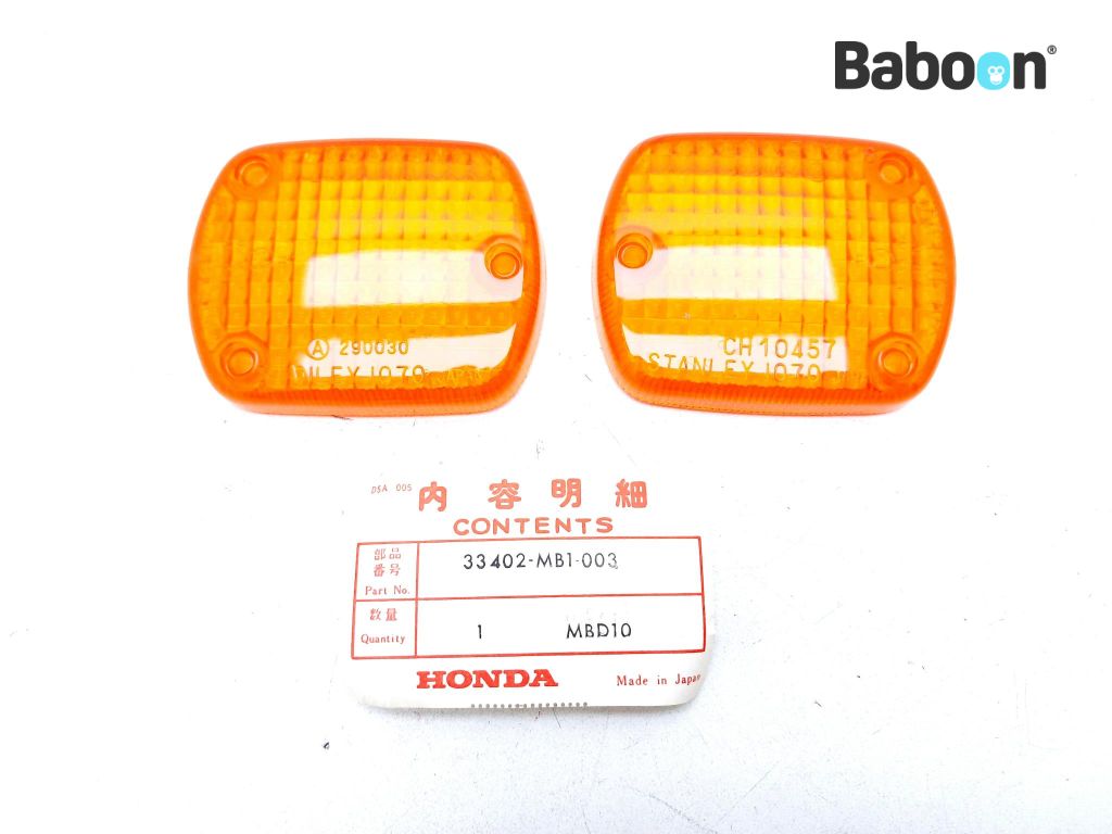 Honda CA 125 Rebel 1995-1996 (CA125) Blinkers Glas Set (33402-MB1-003)