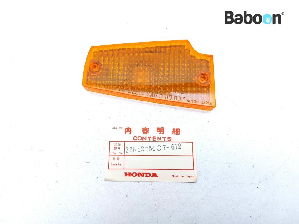 Honda CX 500 TC 1981-1984 (CX500 CX500TC) Intermitente (Lente) Rear left (33652-MC7-612)