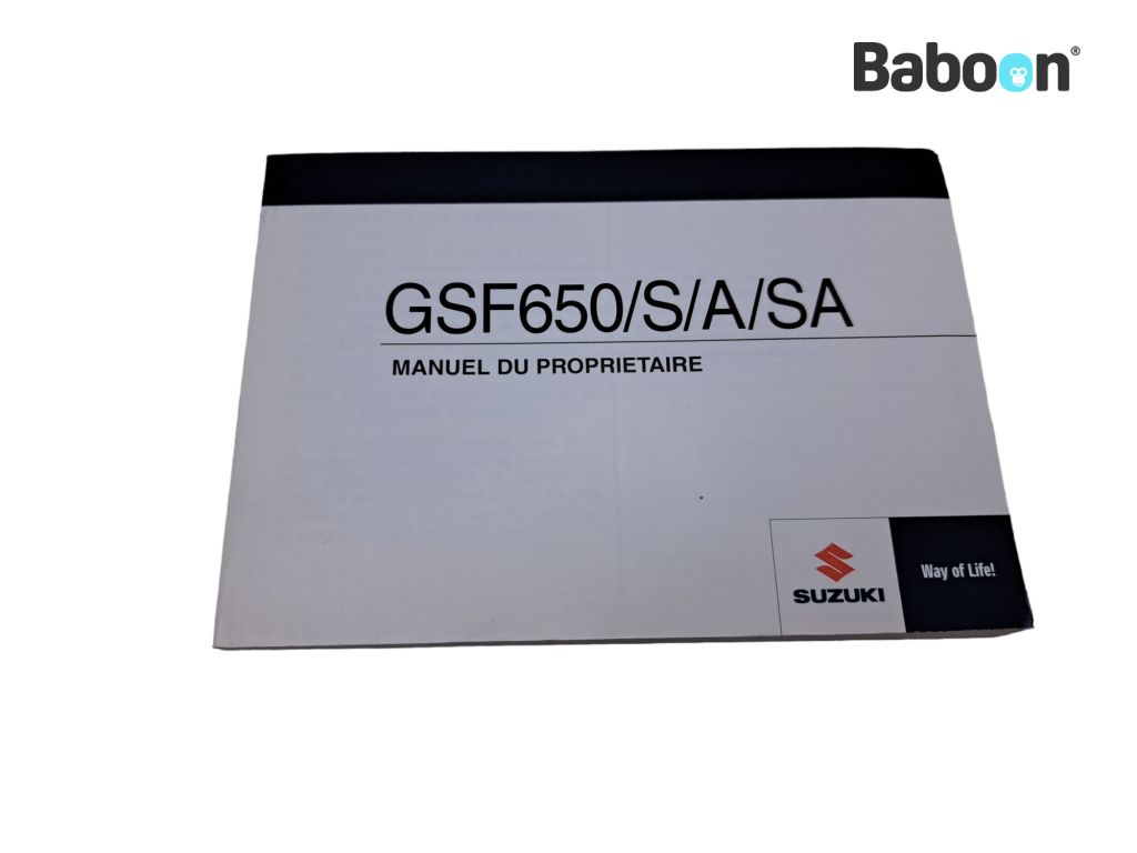 Suzuki GSF 650 Bandit 2009-2012 (GSF650) Livret d'instructions French (99011-46H63-01F)
