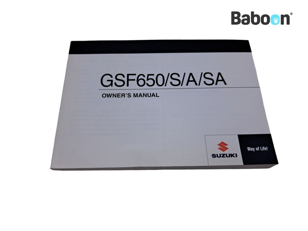 Suzuki GSF 650 Bandit 2009-2012 (GSF650) Manuales de intrucciones English (99011-46H63-01A)