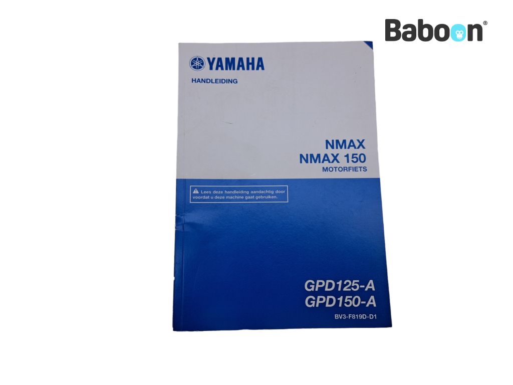 Yamaha NMAX 125 2017-2020 (SEC71 BV3) Instruktionsbok Dutch (BV3-F819D-D1)