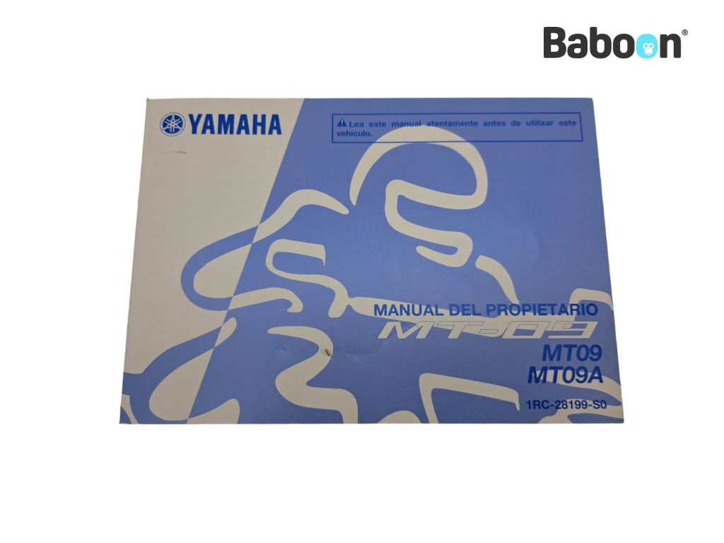 Yamaha MT 09 2014-2016 (MT-09) Libretto istruzioni Spanish (1RC-28199-S0)