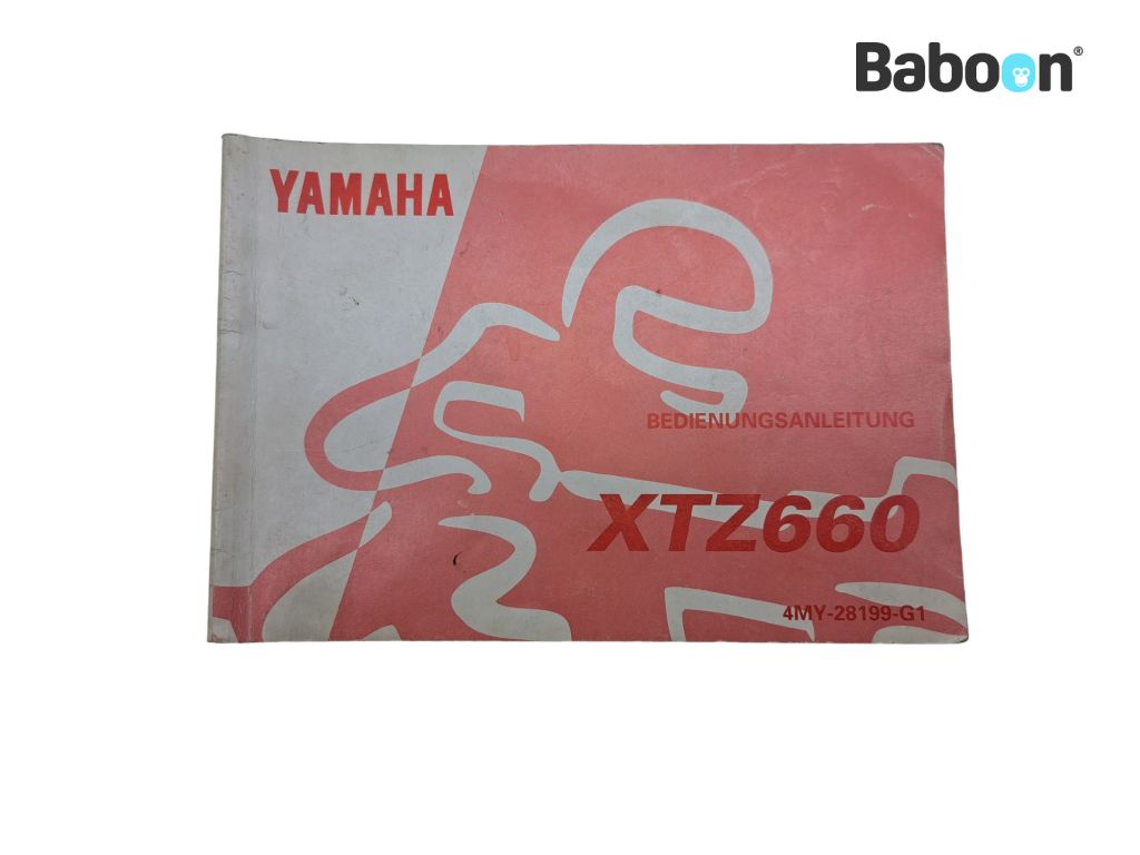Yamaha XTZ 660 Tenere 1991-1999 (XTZ660) Brugermanual German (4MY-28199-G1)