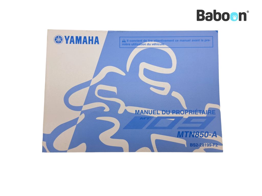 Yamaha MT 09 2017-2020 (MT-09) Fahrer-Handbuch French (BS2-28199-F2)