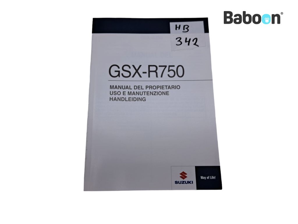 Suzuki GSX R 750 2011-2015 (GSXR750 L1-L5) ???e???d?? ?at???? Spanish Italian Dutch (99011-15J50-SDE)