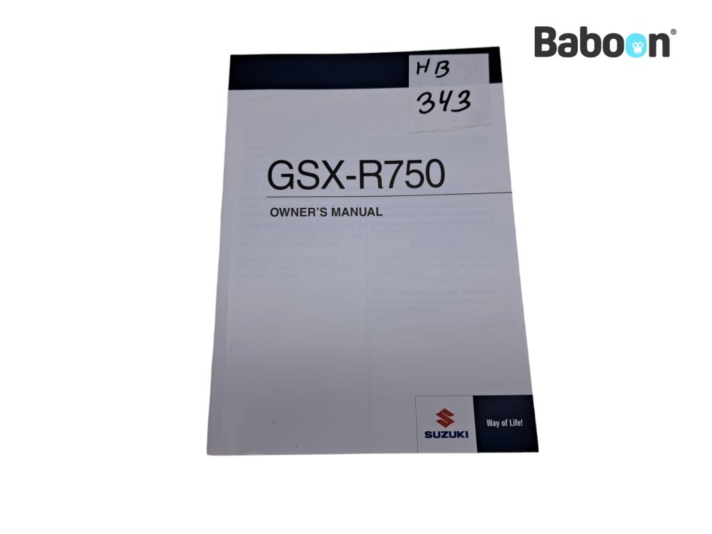 Suzuki GSX R 750 2011-2015 (GSXR750 L1-L5) Manuales de intrucciones English (99011-15J50-01A)