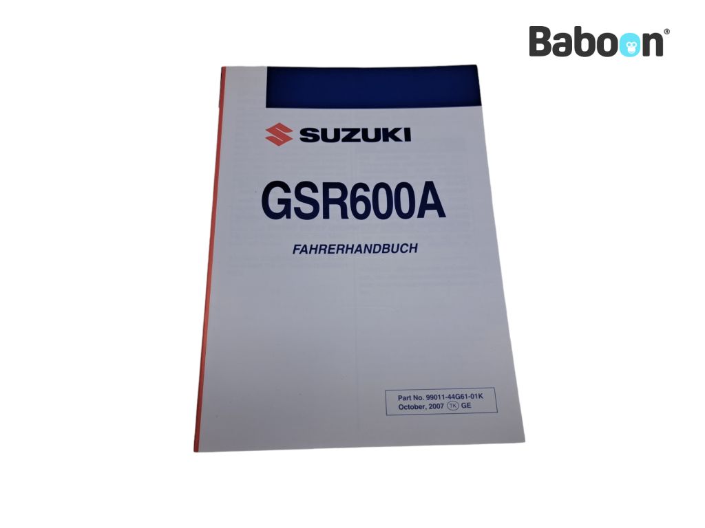 Suzuki GSR 600 2006-2010 (GSR600) Instrukcja German (99011-44G61-01K)