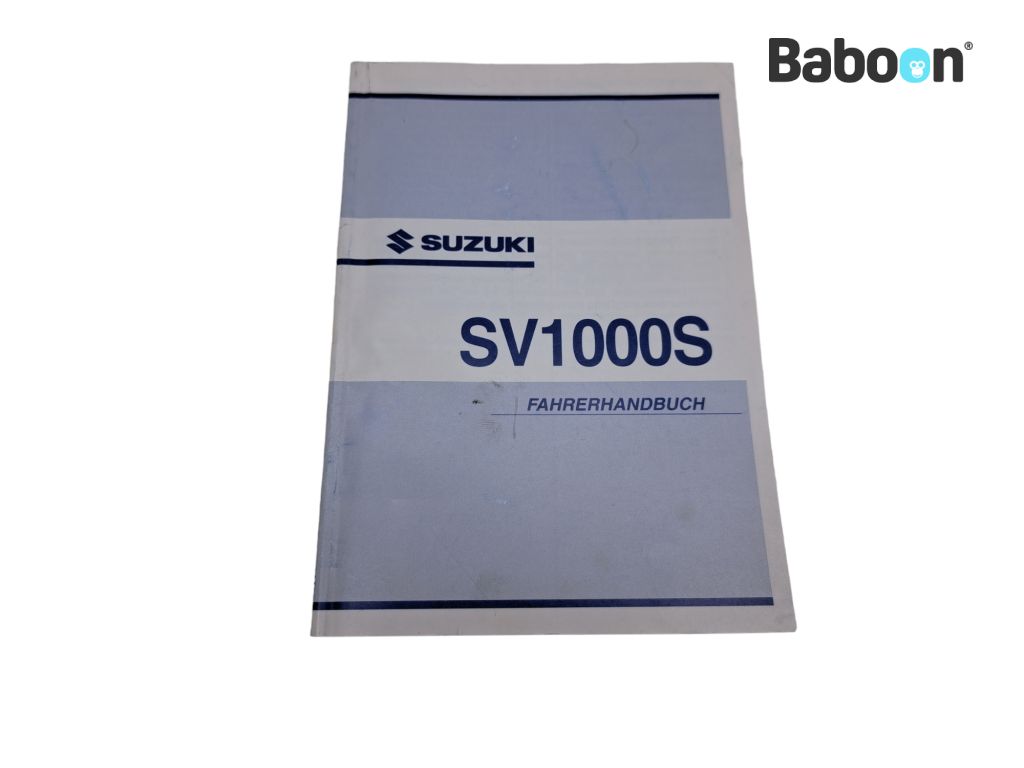 Suzuki SV 1000 S / N 2003-2007 (SV1000N SV1000S SV1000) Brukermanual German (99011-16G50-01K)