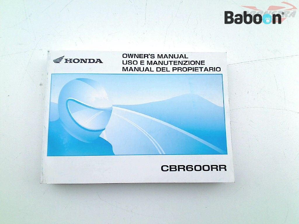Honda CBR 600 RR 2007-2012 (CBR600RR PC40) Owners Manual