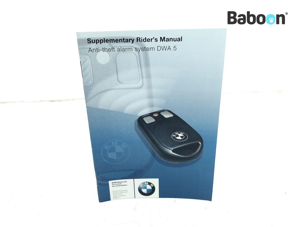 BMW K 1200 LT 2004-> (K1200LT 04) Manuales de intrucciones Alarm system DWA5 (7685671)