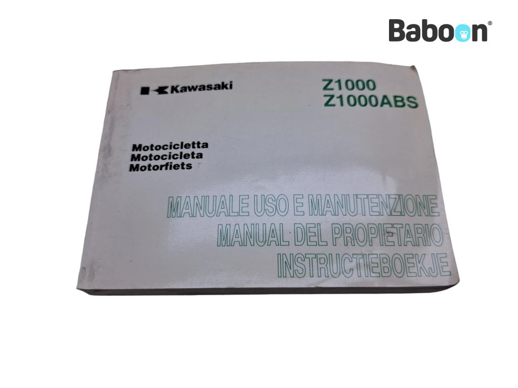 Kawasaki Z 1000 2007-2009 (Z1000 ZR1000B-C) Brukermanual Italian, Spanish, Dutch (99976-1472)